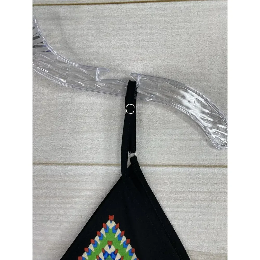 Lily White Handkerchief Dress Sz XL Black Spaghetti Strap Lightweight Flowy - Picture 2 of 8